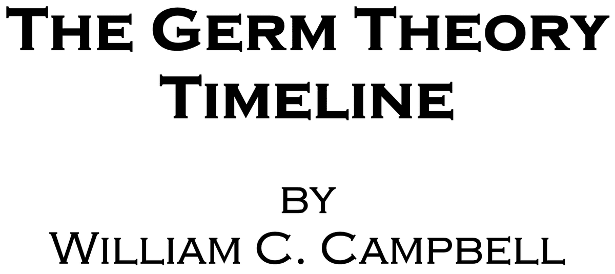 The Germ Theory Timeline by William C. Campbell